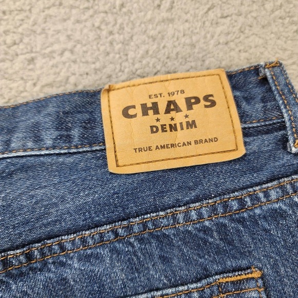 Chaps‎ Jeans Mens 38x30 Blue Denim Straight Leg Medium Wash Classiccore Casual - Picture 4 of 15